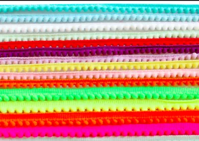 £1.99 • Buy 1x Yard Mini Pearl Pom Pom Trim Trimming Sewing Craft Bobble Fringe Pompom Trim