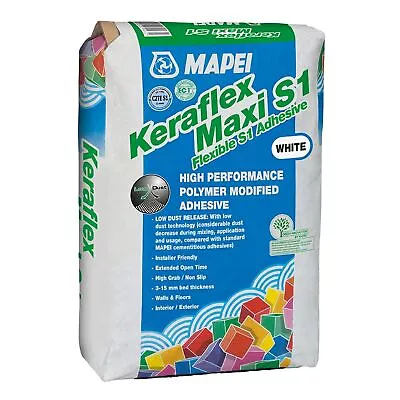 Mapei Keraflex Maxi Flex S1 White Adhesive (20kg Bag) • £32.22