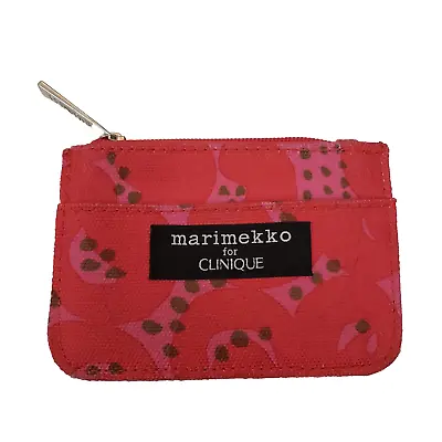 MARIMEKKO For CLINIQUE Pink And Green Mini Coin Bag Credit Card ID Wallet • $9.95