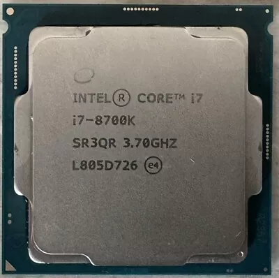 Intel Core I7-8700K Processor (3.7 GHz 6 Cores LGA 1151 Socket) - SR3QR • £51