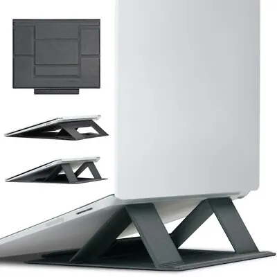 Foldable Portable Laptop Stand - Attaches To Bottom Of Laptop • £3.95