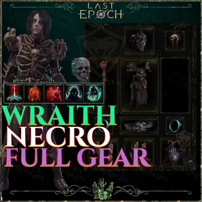 Last Epoch 🕯️ Wraith Necromancer 🕯️acolyte Full Gear Eq 🕯️cycle Season 1.0 Le • $69.99