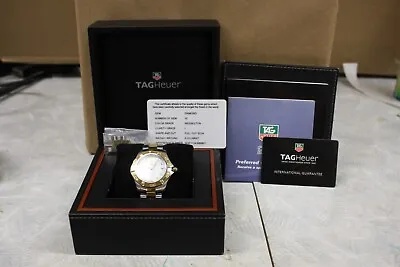 TAG HEUER Aquaracer Quartz Diamond White Mother Of Pearl Dial Men's Watch • $1699.95