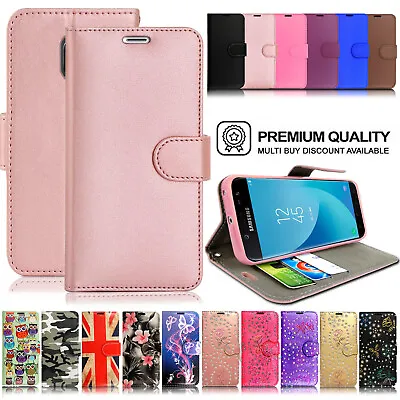 Case For Samsung J1 J2 J3 J5 J4 J6 J7 J8 Leather Shockproof Wallet Phone Cover • £2.95