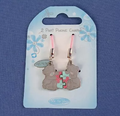 £5.99 • Buy Me To You Tatty Teddy Collectors 2 Part Phone Charm - Holding A Jigsaw Piece