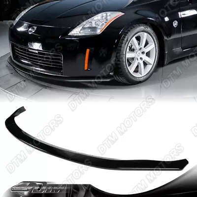 For 03-05 Nissan 350Z Z33 CT-Style Painted BLK Front Bumper Splitter Spoiler Lip • $140.56