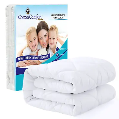 £6.49 • Buy Extra Deep Mattress Topper Quilted Bed Protector Cover Single Double King Size