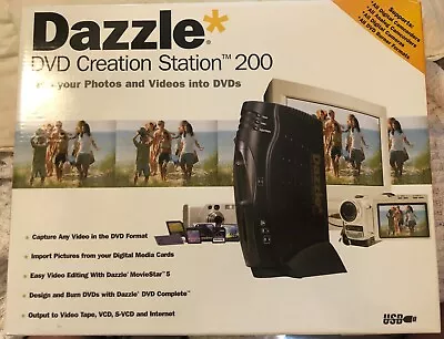 New Sealed Dazzle DVD Creation Station 200 Video Media Camcorder To DVD DM7200 • $89.48