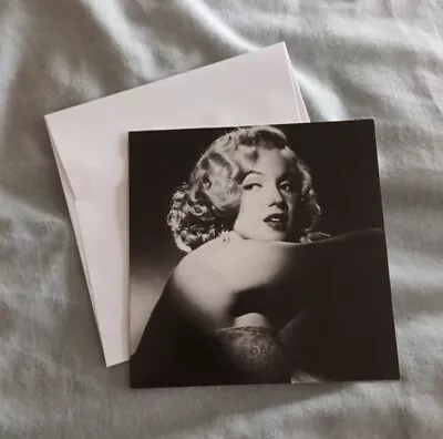 Marilyn Monroe B&W Picture Note/Greetings Card With Envelope. Blank. (c). • £1.99
