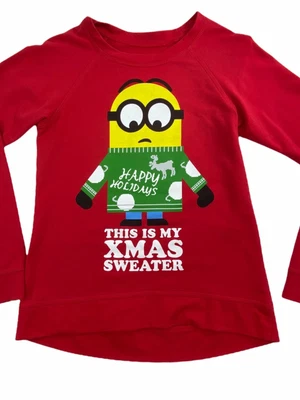 $19.99 • Buy Minions Christmas Crew Neck Sweater Size Small