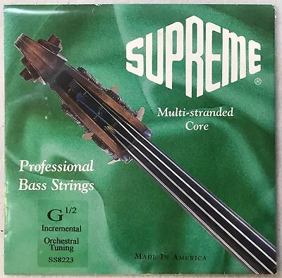 Supreme Upright Bass G String 1/2 1SS8223 G1/2 NEW • $4.99