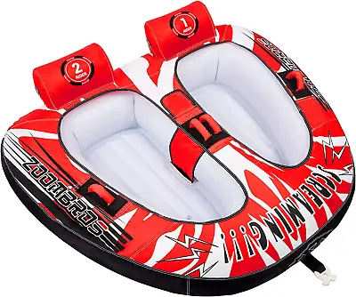 Towable Tubes For Boating 2 Person Water Tubes For Boats To Pull Safety Inflat • $161.23