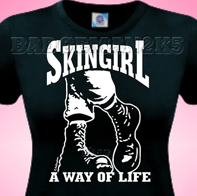 £11.50 • Buy SKINGIRL Skinhead BOOTS Ladies T-Shirt  - Trojan SKA 69 T Shirt  UK 6 - 16