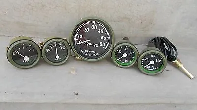 $29.60 • Buy Willys MB Jeep Ford GPW  Gauges Kit - Speedometer  Temp-Oil Fuel Ampere   Green 