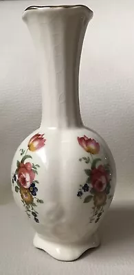 £6.50 • Buy Vintage Maryleigh Staffordshire Pottery 6 Inch Cream Floral Vase