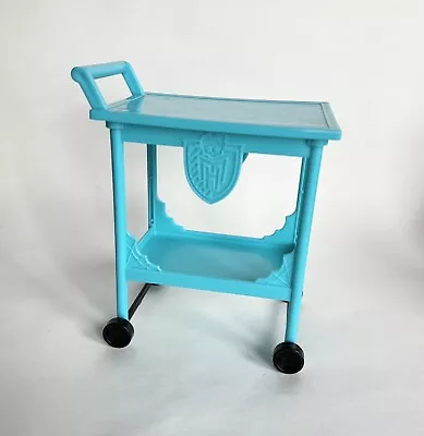 Monster High Doll Fold Up School Replacement Blue Rolling Cafe Cart Accessory • $13.99