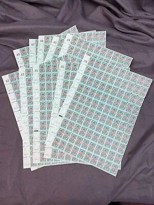 S&H Green Stamps 100 Stamps Full Sheets 10 Pages Or 1000 Stamp Unused Sequential • $9.99