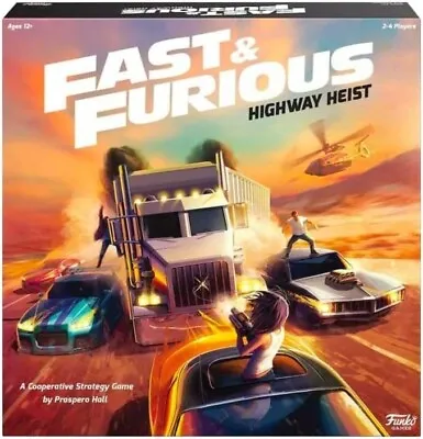 Fast And Furious: Highway Heist Board Game By Funko Games (12yrs+) ~ NEW • £10.95