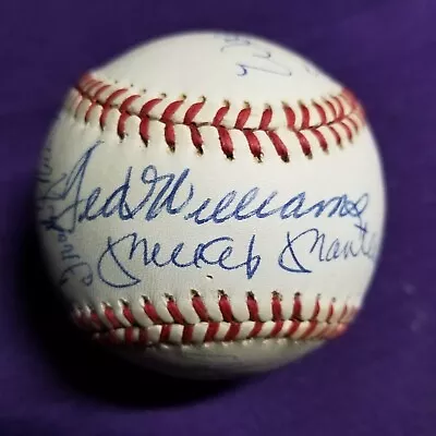 500 Home Run Club Signed W/ (12) Sigs Jsa Auth. Mantle Williams Aaron Mays • $540