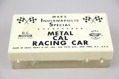 Vintage Slot Car Carrying Case Box Marx Toys Indianapolis Special Racing Cars • $39