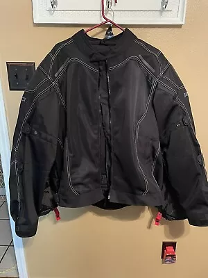 Sedici Motorcycle Jacket Men’s Size 3XL Armor Black 3m Reflective 3 In 1 System • $75