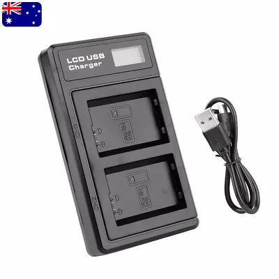 $9.98 • Buy LCD Dual Battery Charger With Cable For Sony NP-FW50 A6300 A6500 A7 II A7R NEX-5