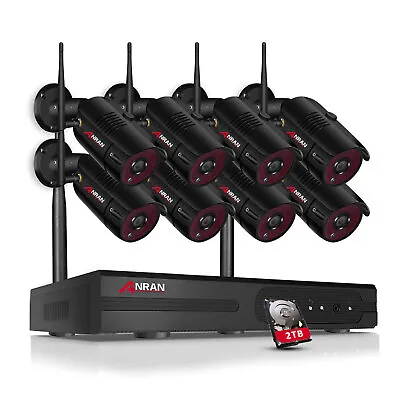 ANRAN 5MP 8CH NVR Security Camera System Outdoor H.265 Home CCTV Kit NightVision • $249.99
