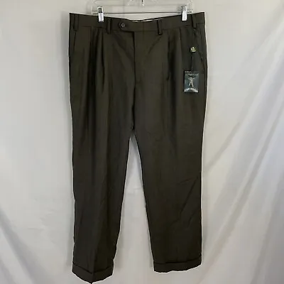 RALPH LAUREN Men’s Brown Ultraflex Suit Dress Pants Slacks 38 X 29 NWT Wool $190 • $69.99
