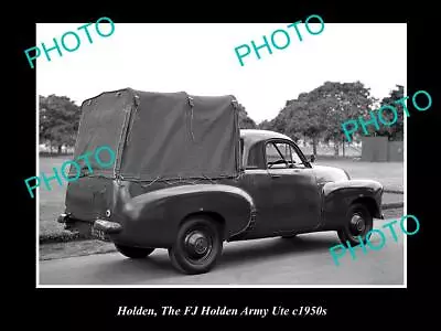 OLD LARGE HISTORIC PHOTO OF THE FJ HOLDEN ARMY UTE C1950s • $9