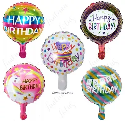 Happy Birthday Mini Foil Balloon Party Decoration Decor Celebration • £1.70