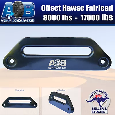 Black Alloy Offset Hawse Fairlead Winch For TJM Ironman Warn I-Max ARB Tigerz • $42