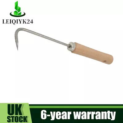 Stainless Steel Single Claw Root Hook Weeder & Cultivator Garden Hand Tool • £6.97