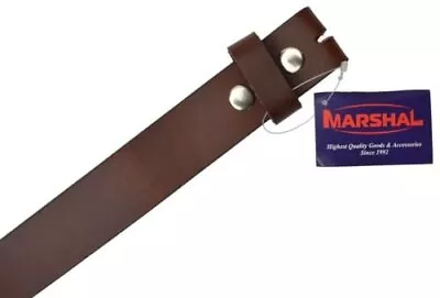 Belt Strap Snap On Leather Unisex Belt New Black Brown Tan • $18.94