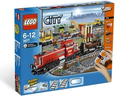 Lego City 3677 Red Cargo Train - Brand New • $930