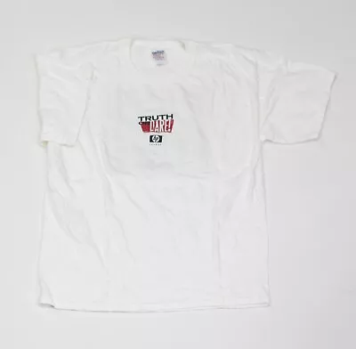 Vtg HP Hewlett-Packard T-Shirt Men Large White Truth Or Dare 21x28 Internet • $24.95