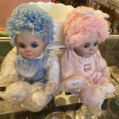 Rare- Baby Rosie & Baby Rags Tiny Tot Twin Doll Set By Marie Osmond  • $20