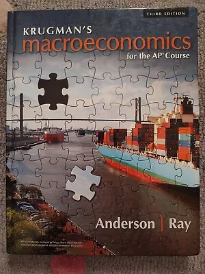 Krugman's Macroeconomics For The AP Course 3rd Ed. (Anderson And Ray) • $49.99