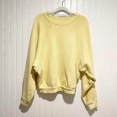 H&M Yellow Oversized Sweater Size 6 • $12.50