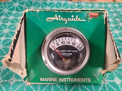 Vintage AirGuide Model 875 Sea Speed Marine Fuel Flow Monitor 0-24 G.P.H. • $90