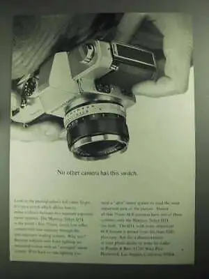 1968 Mamiya/Sekor 500DTL Camera Ad - Has This Switch • $19.99