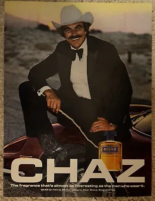 $6.75 • Buy 1981 Chaz Cologne Print Ad Tom Selleck Cowboy Hat Boots