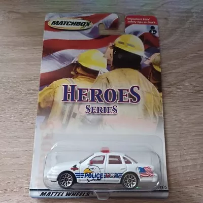 Matchbox 1/64 Diecast Heroes Series White USA Police • $4