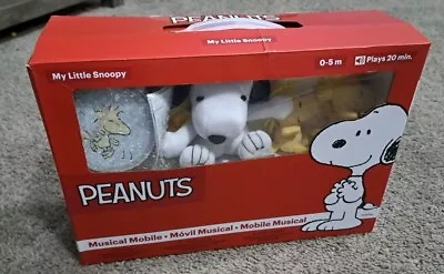 Peanuts My Little Snoopy Musical Baby Crib Mobile Soother Toy Beautiful Cond. • $31.95