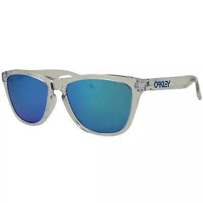$139.99 • Buy Oakley OO 9245-41 Frogskins Crystal Clear Sapphire Iridium Lens Mens Sunglasses