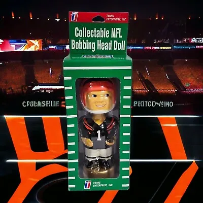 Vintage Cincinnati Bengals Bobblehead Twins Enterprise NFL Bobbing Head Doll NEW • $29.95