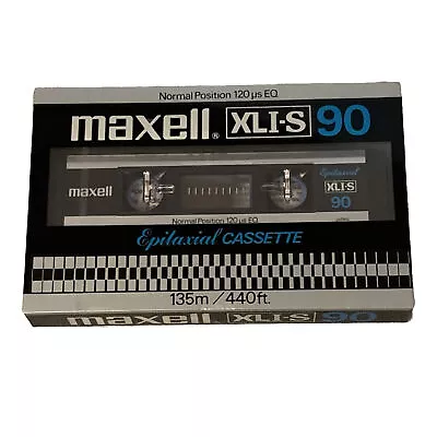 SEALED! Maxell EPITAXIAL XLI-S 90 Blank Audio Cassette Tape Made In JAPAN HTF! • $59.97