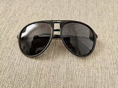 Vintage Ultravision UV95 Mens Aviator Sunglasses Carrera Style Gray Lenses Black • $15