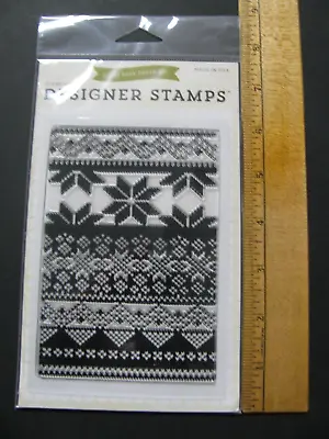 Echo Park FAIR ISLE Designer Stamps Clear Acrylic 4 X 6 NIP • $9.99