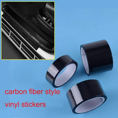 Carbon Fiber Style Vinyl Car DIY Wrap Sheet Roll Film Sticker Decal 3m Length • $8.95