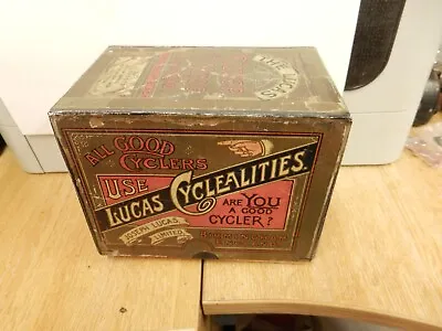 Vintage/antique  Lucas Sliver King Of The Road Bicycle Oil Lamp With Box • £1200